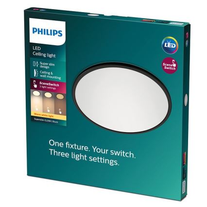 Philips - LED Aptumšojams griestu gaismeklis SCENE SWITCH LED/18W/230V