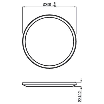 Philips - LED Aptumšojams griestu gaismeklis SCENE SWITCH LED/18W/230V