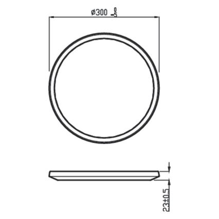 Philips - LED Aptumšojams griestu gaismeklis SCENE SWITCH LED/18W/230V IP44 2700K