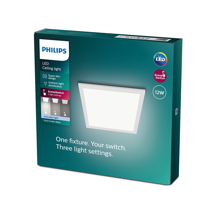 Philips - LED Aptumšojams griestu gaismeklis SCENE SWITCH LED/12W/230V 4000K