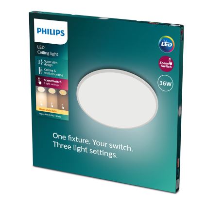 Philips - LED Aptumšojams griestu gaismeklis SCENE SWITCH LED/36W/230V