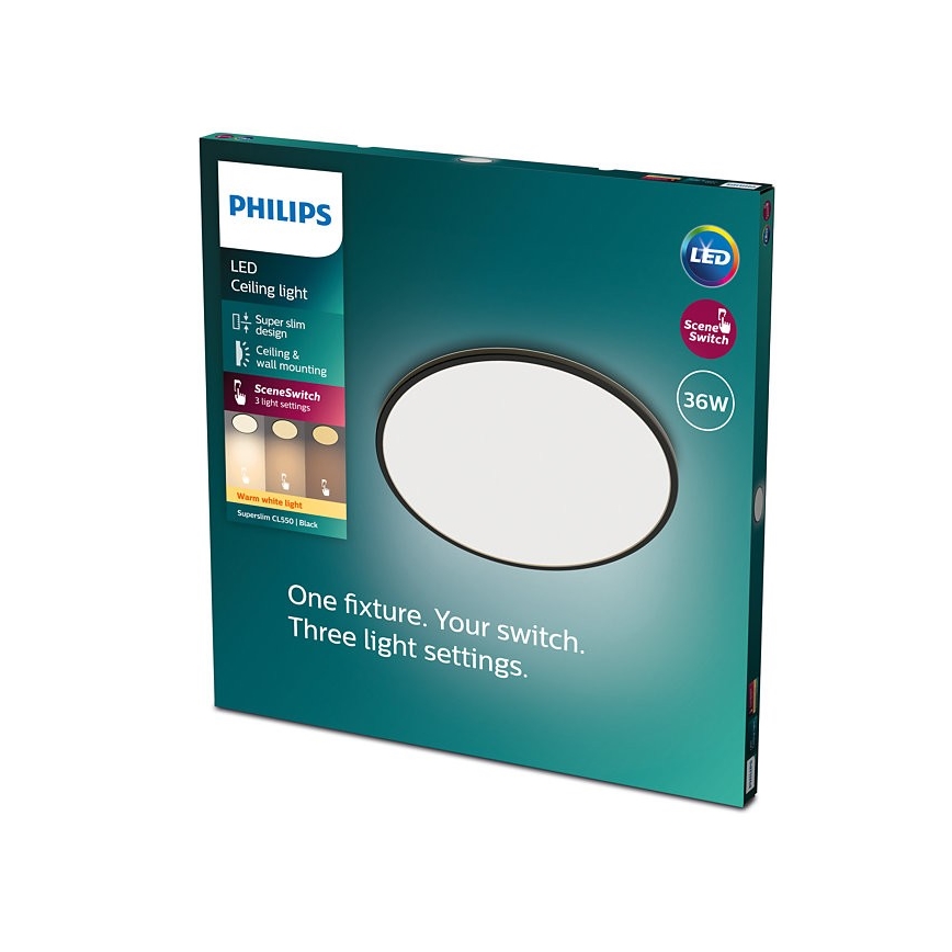Philips - LED Aptumšojams griestu gaismeklis SCENE SWITCH LED/36W/230V
