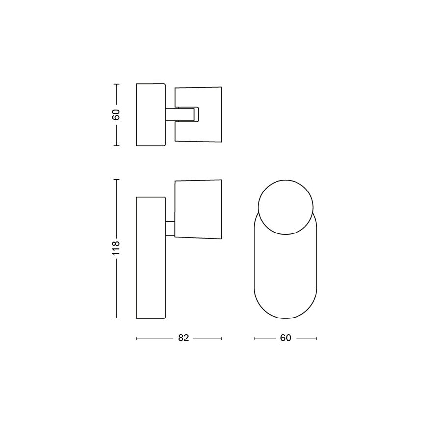 Philips - LED Aptumšojams sienas starmetis LED/4,5W/230V