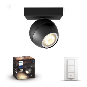 Philips - LED Aptumšojams starmetis Hue BUCKRAM 1xGU10/5W/230V + tālvadības pults