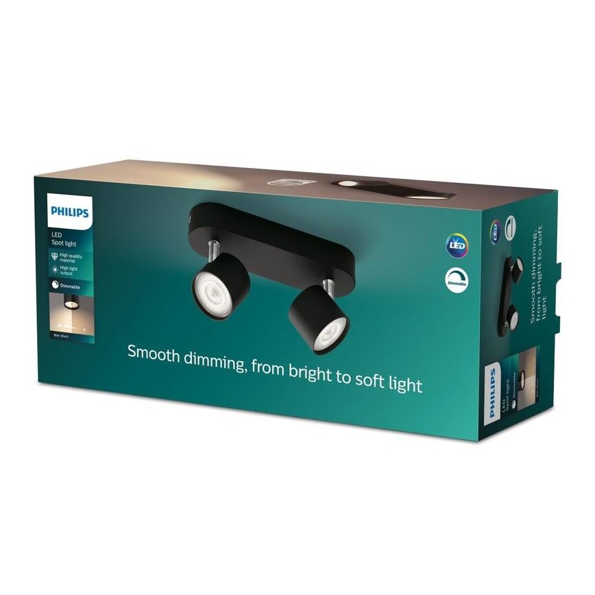 Philips - LED Aptumšojams starmetis 2xLED/4,5W/230V