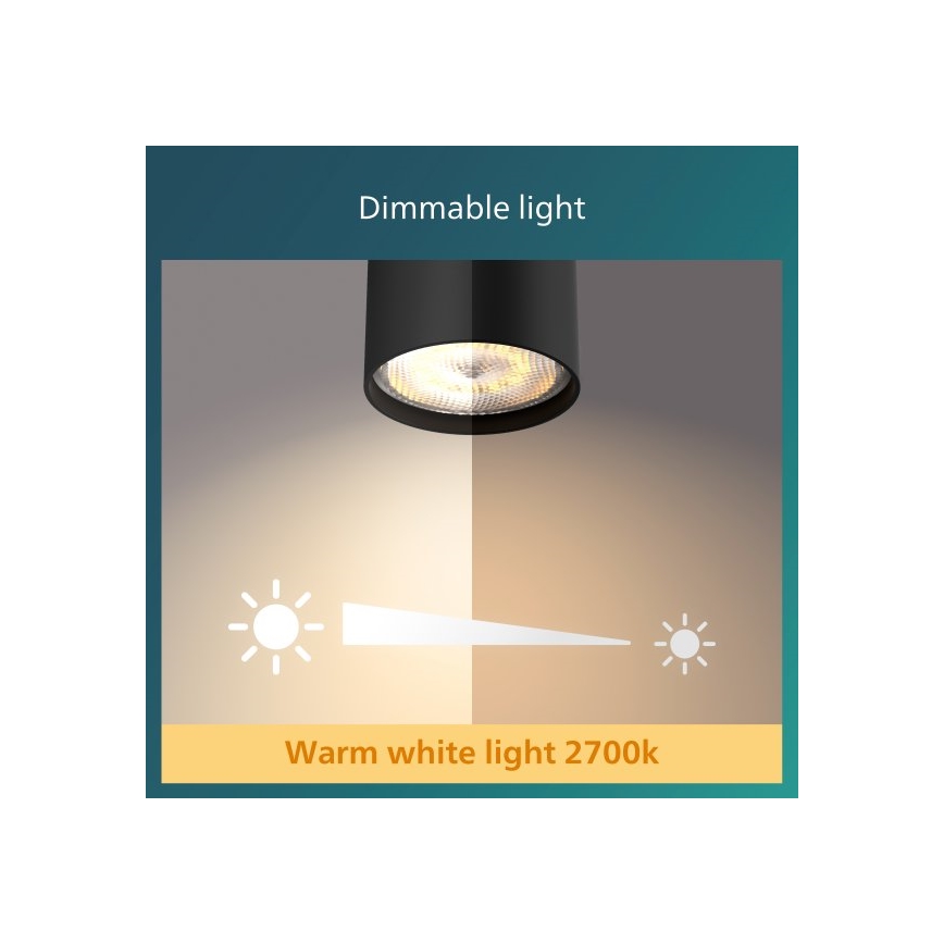 Philips - LED Aptumšojams starmetis 3xLED/4,5W/230V