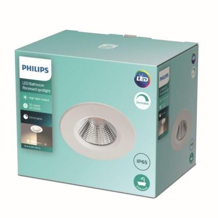 Philips - LED Aptumšojams vannas istabas gaismeklis LED/5,5W/230V 2700K IP65