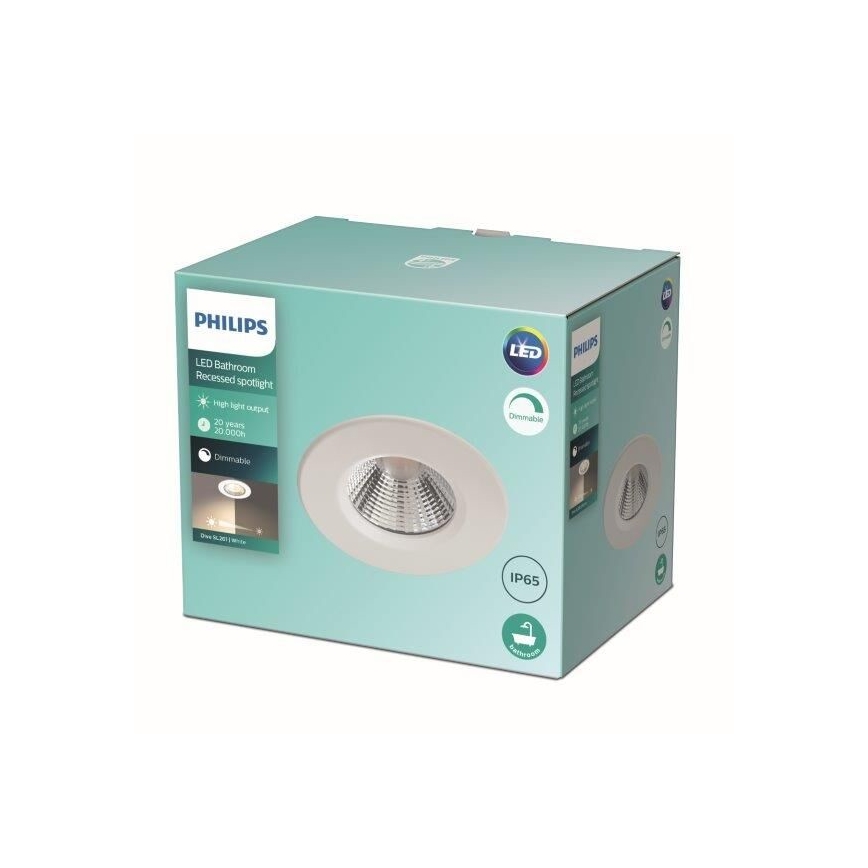 Philips - LED Aptumšojams vannas istabas gaismeklis LED/5,5W/230V 2700K IP65