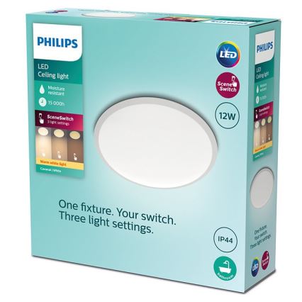 Philips - LED Aptumšojams vannas istabas gaismeklis SCENE SWITCH LED/12W/230V IP44