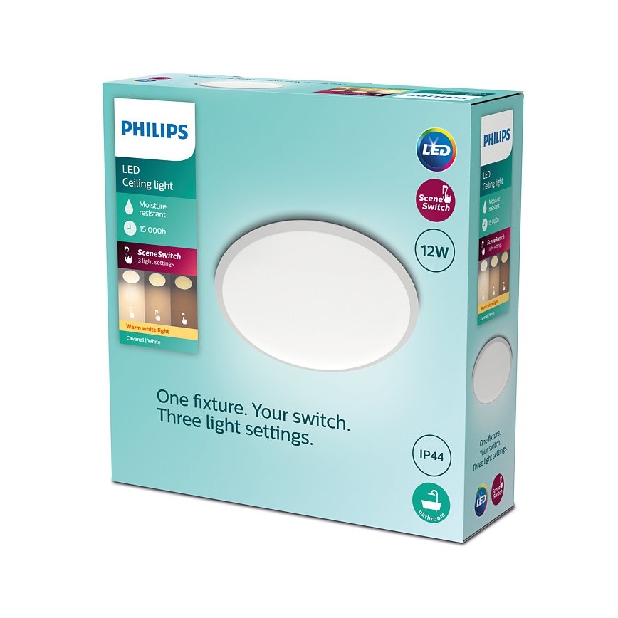 Philips - LED Aptumšojams vannas istabas gaismeklis SCENE SWITCH LED/12W/230V IP44