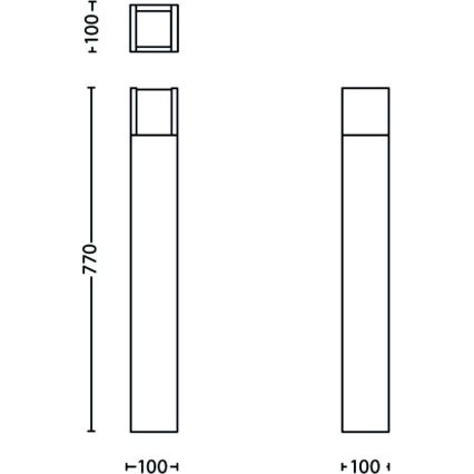 Philips - LED Āra lampa LED/3,8W/230V 77 cm IP44