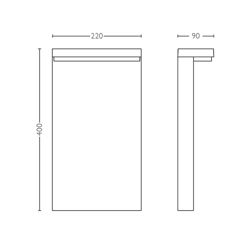 Philips - LED Āra lampa BUSTAN LED/3,8W/230V 2700K 40 cm IP44