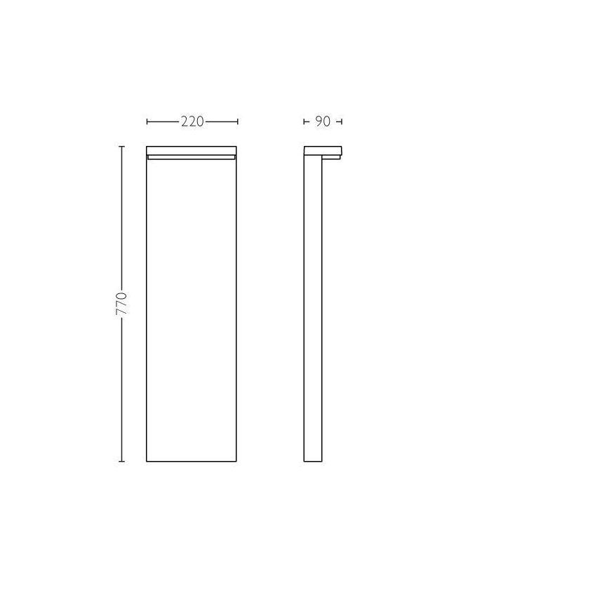 Philips - LED Āra lampa BUSTAN LED/3,8W/230V 2700K 77 cm IP44