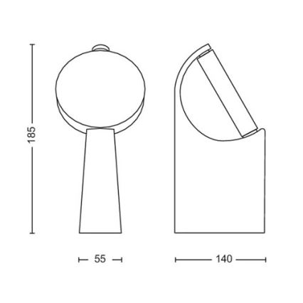 Philips - LED Āra lampa LED/7W/230V 2700K IP44