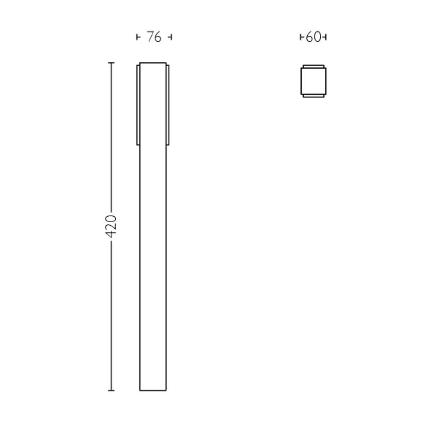 Philips - LED Āra lampa STRATOSPHERE LED/3,8W/230V 42 cm 2700K IP44