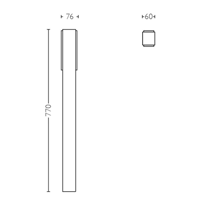 Philips - LED Āra lampa STRATOSPHERE LED/3,8W/230V 77 cm 2700K IP44