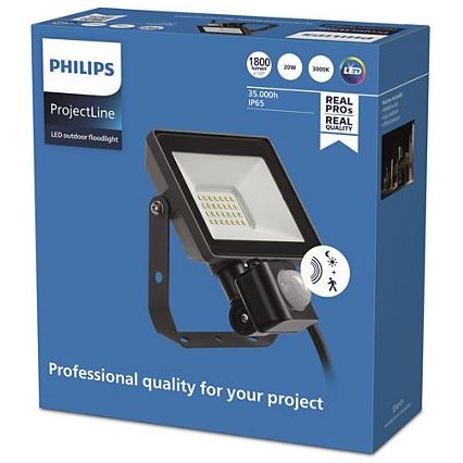 Philips - LED Āra prožektors ar sensoru PROJECTLINE LED/20W/230V IP65 3000K