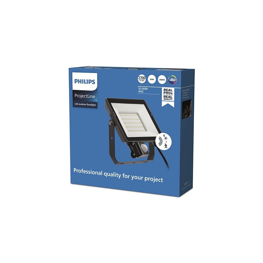 Philips - LED Āra prožektors ar sensoru PROJECTLINE LED/30W/230V IP65 3000K