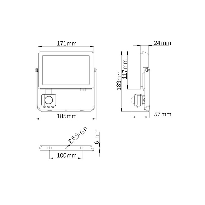 Philips - LED Āra prožektors ar sensoru PROJECTLINE LED/30W/230V IP65 4000K