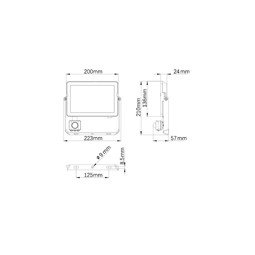 Philips - LED Āra prožektors ar sensoru PROJECTLINE LED/50W/230V IP65 3000K