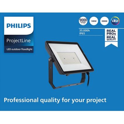 Philips - LED Āra prožektors PROJECTLINE LED/100W/230V IP65 3000K