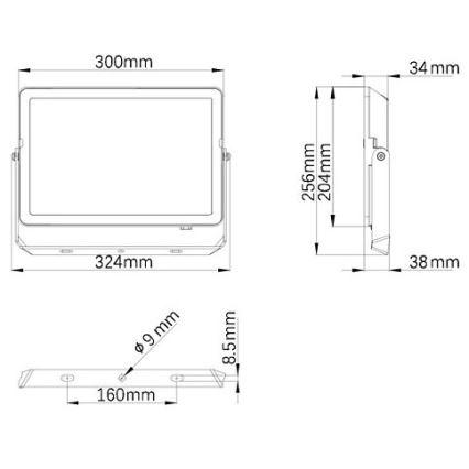 Philips - LED Āra prožektors PROJECTLINE LED/100W/230V IP65 3000K