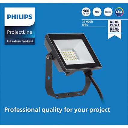 Philips - LED Āra prožektors PROJECTLINE LED/10W/230V IP65 3000K