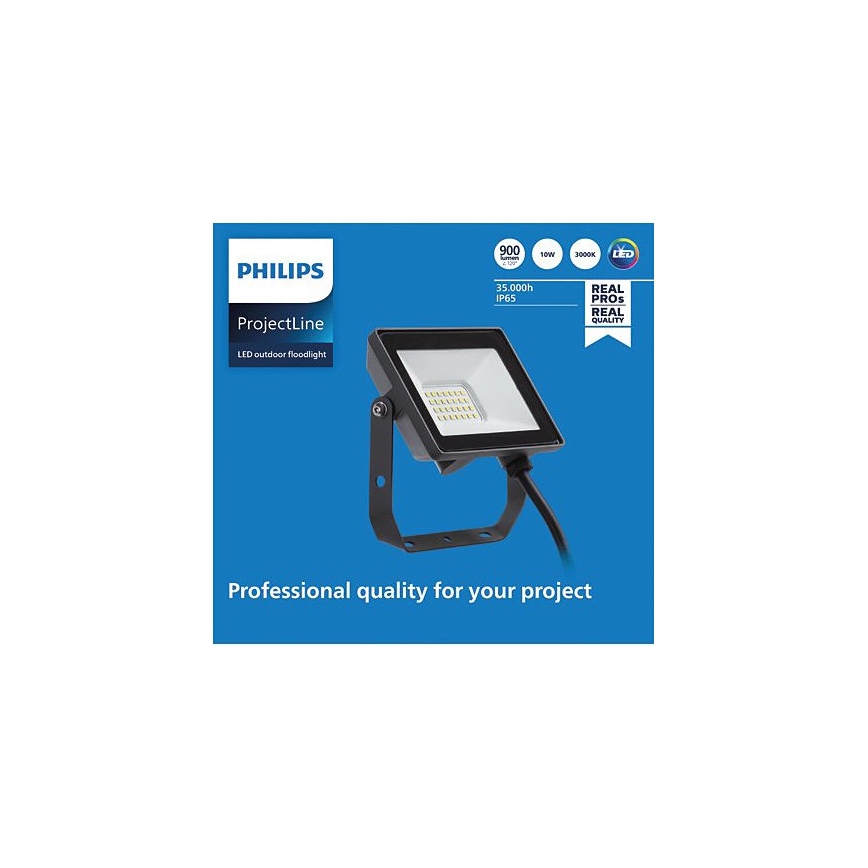 Philips - LED Āra prožektors PROJECTLINE LED/10W/230V IP65 3000K