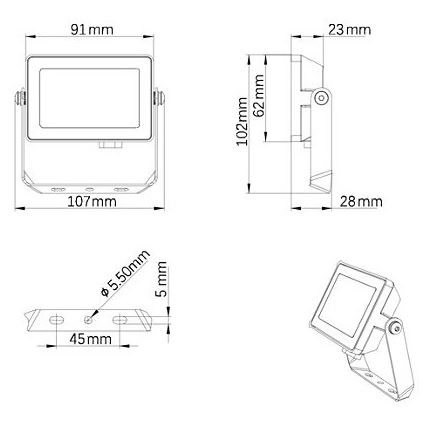 Philips - LED Āra prožektors PROJECTLINE LED/10W/230V IP65 3000K