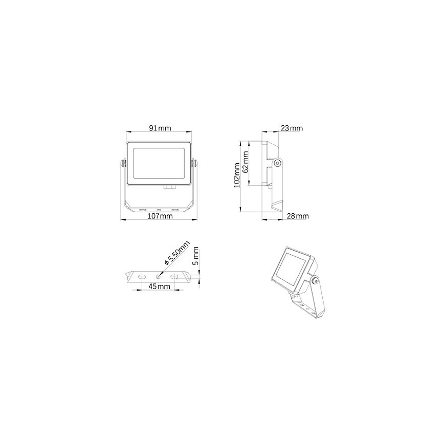 Philips - LED Āra prožektors PROJECTLINE LED/10W/230V IP65 3000K