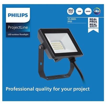 Philips - LED Āra prožektors PROJECTLINE LED/10W/230V IP65 4000K