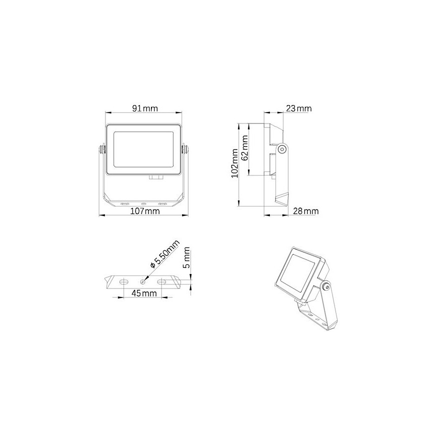 Philips - LED Āra prožektors PROJECTLINE LED/10W/230V IP65 4000K