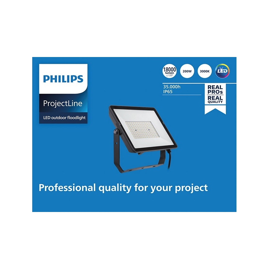 Philips - LED Āra prožektors PROJECTLINE LED/200W/230V IP65 3000K