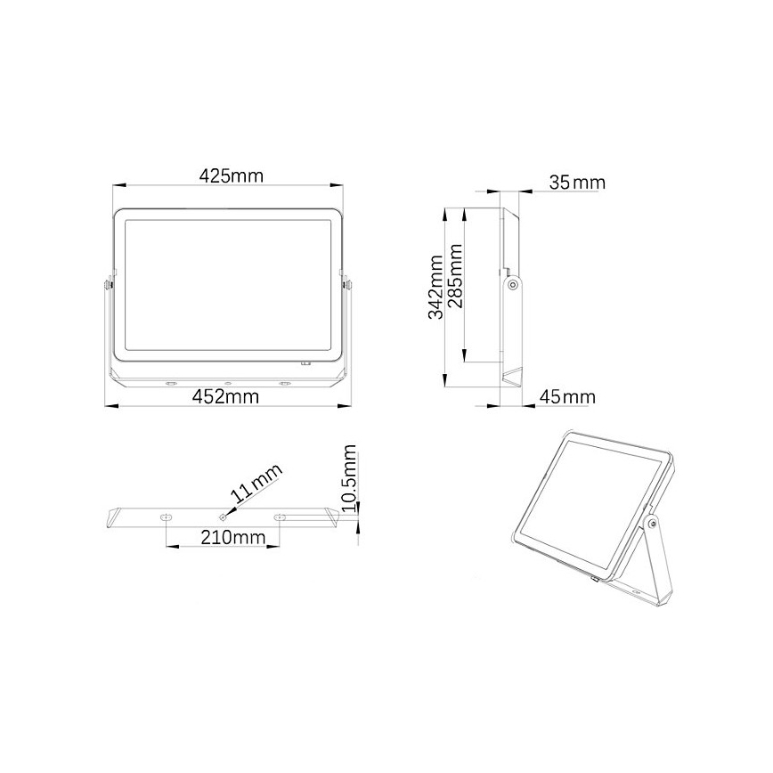 Philips - LED Āra prožektors PROJECTLINE LED/200W/230V IP65 3000K