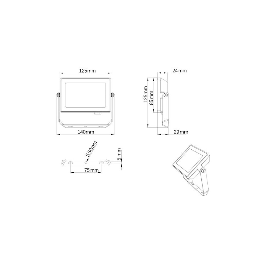 Philips - LED Āra prožektors PROJECTLINE LED/20W/230V IP65 3000K