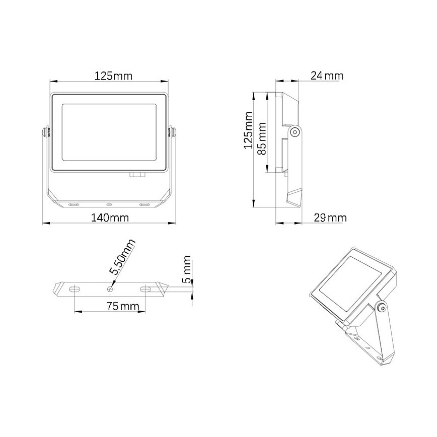 Philips - LED Āra prožektors PROJECTLINE LED/20W/230V IP65 4000K