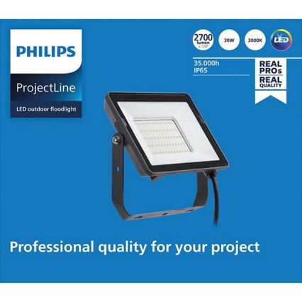 Philips - LED Āra prožektors PROJECTLINE LED/30W/230V IP65 3000K