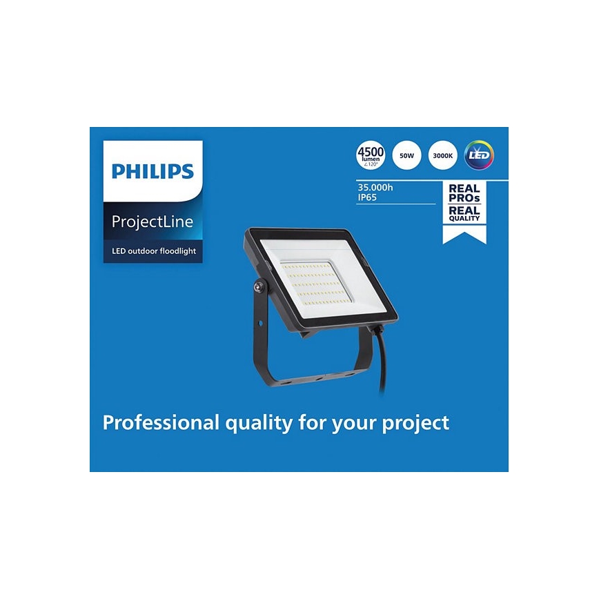Philips - LED Āra prožektors PROJECTLINE LED/50W/230V IP65 3000K