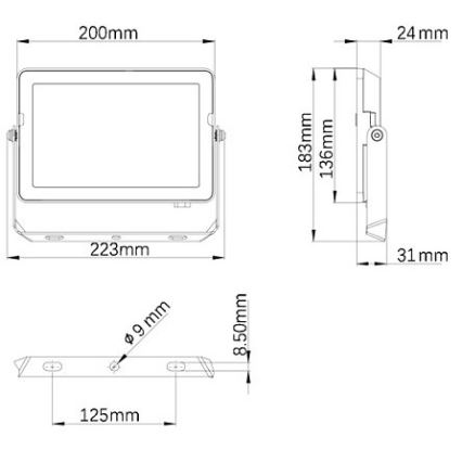 Philips - LED Āra prožektors PROJECTLINE LED/50W/230V IP65 3000K