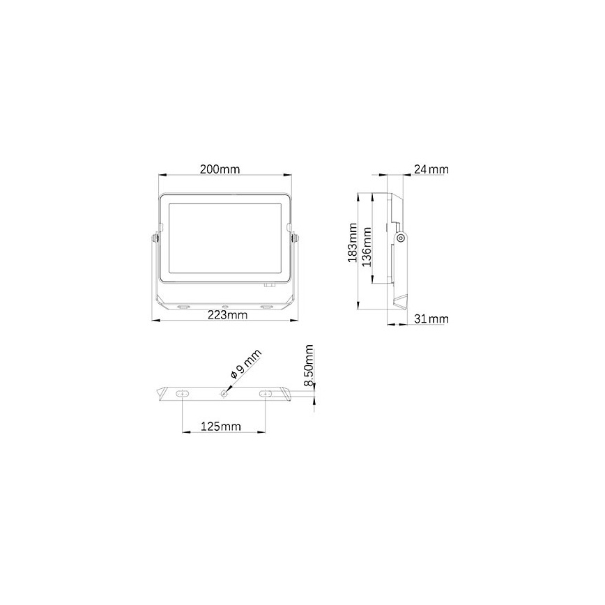 Philips - LED Āra prožektors PROJECTLINE LED/50W/230V IP65 3000K