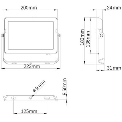 Philips - LED Āra prožektors PROJECTLINE LED/50W/230V IP65 4000K