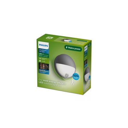 Philips - LED āra sienas gaismeklis ar sensoru CAPRICORN LED/4,3W/230V IP44