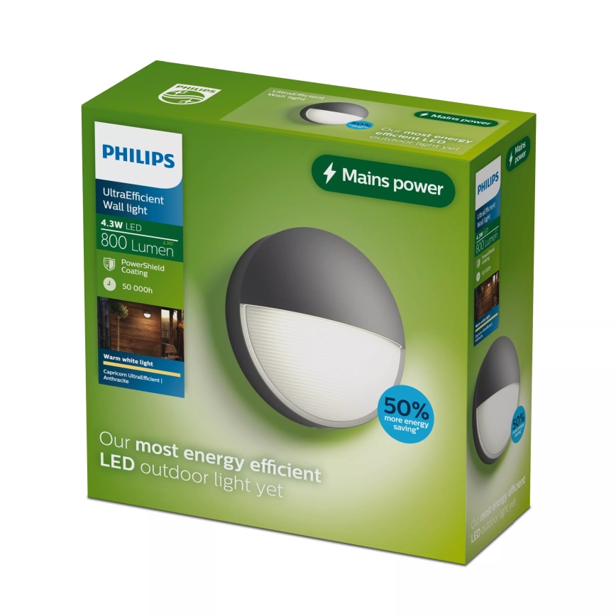 Philips - LED āra sienas gaismeklis CAPRICORN LED/4,3W/230V IP44