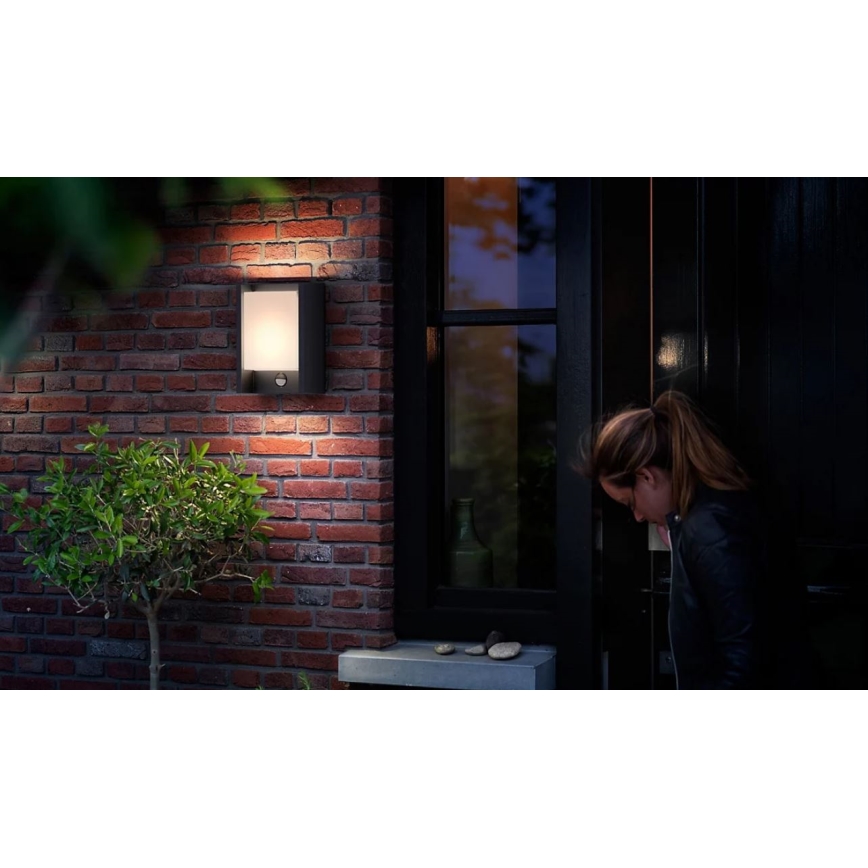 Philips - LED Āra sienas lampa ar sensoru ARBOUR LED/3,8W/230V 2700K IP44