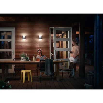 Philips - LED Āra sienas lampa ar sensoru PYTHON LED/3,8W/230V IP44