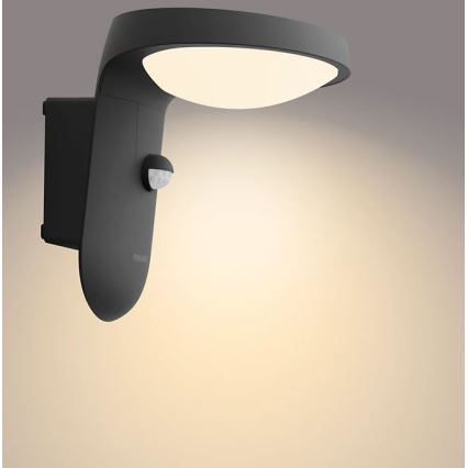 Philips - LED Āra sienas lampa ar sensoru LED/9W/230V 2700K IP44