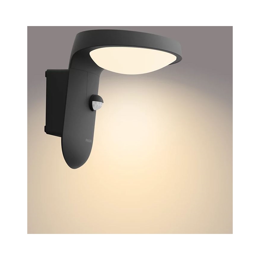 Philips - LED Āra sienas lampa ar sensoru LED/9W/230V 2700K IP44
