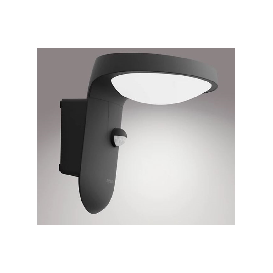 Philips - LED Āra sienas lampa ar sensoru LED/9W/230V 4000K IP44