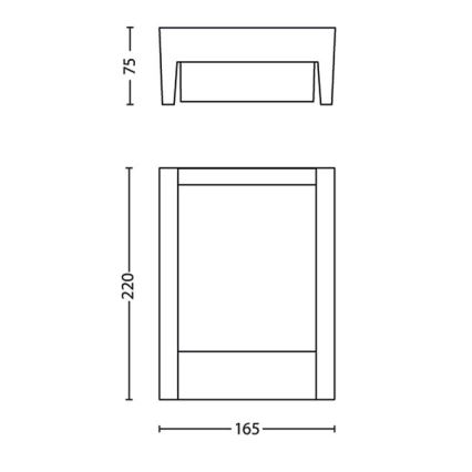 Philips - LED Āra sienas lampa LED/3,8W/230V 3000K IP44