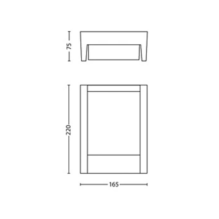 Philips - LED Āra sienas lampa ARBOUR LED/3,8W/230V 2700K IP44